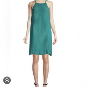 NWT SAM EDELMAN TEAL PLEATED DRESS